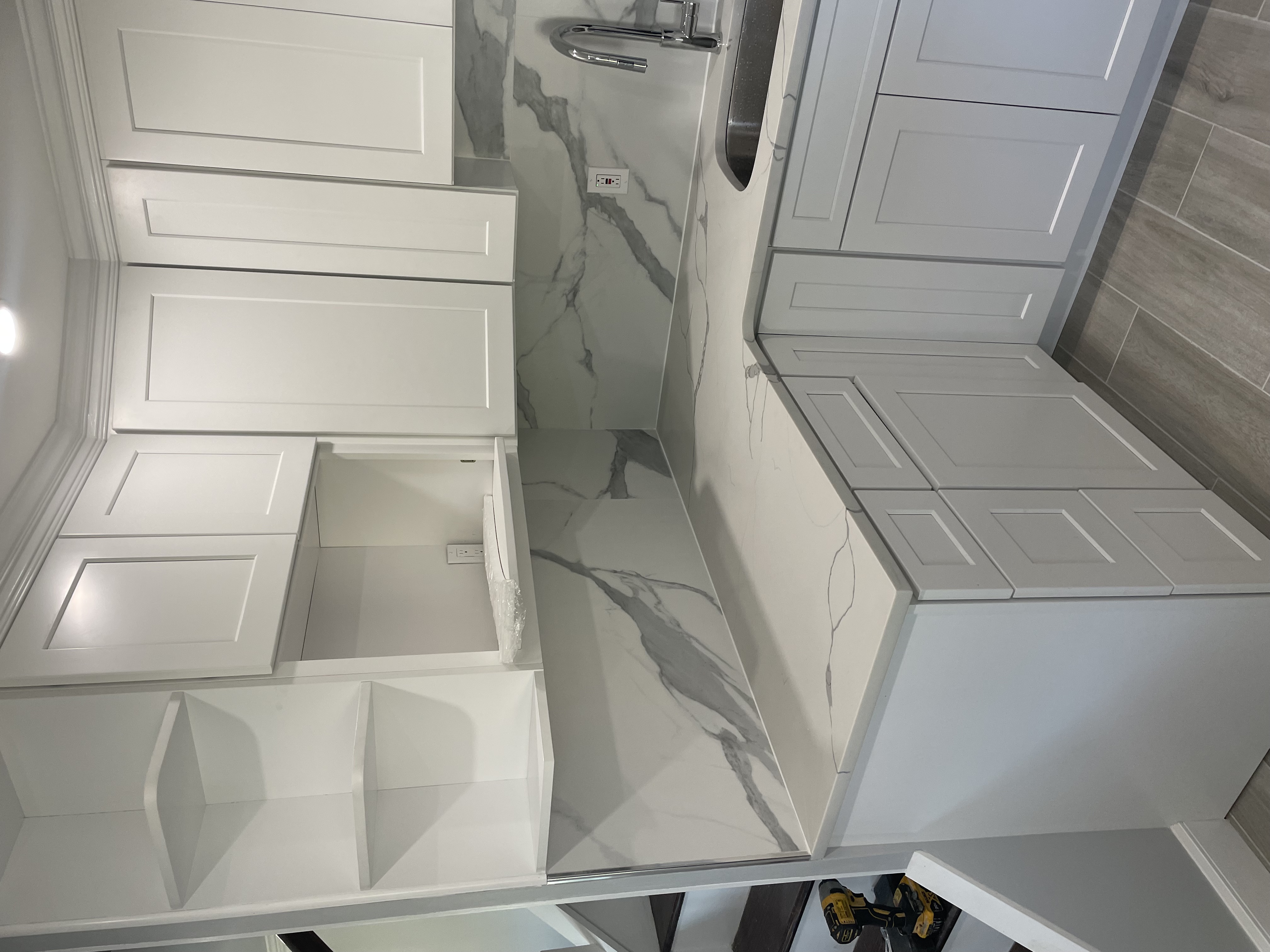 Kitchen remodeling project by Emerald Home Construction in Long Island NY