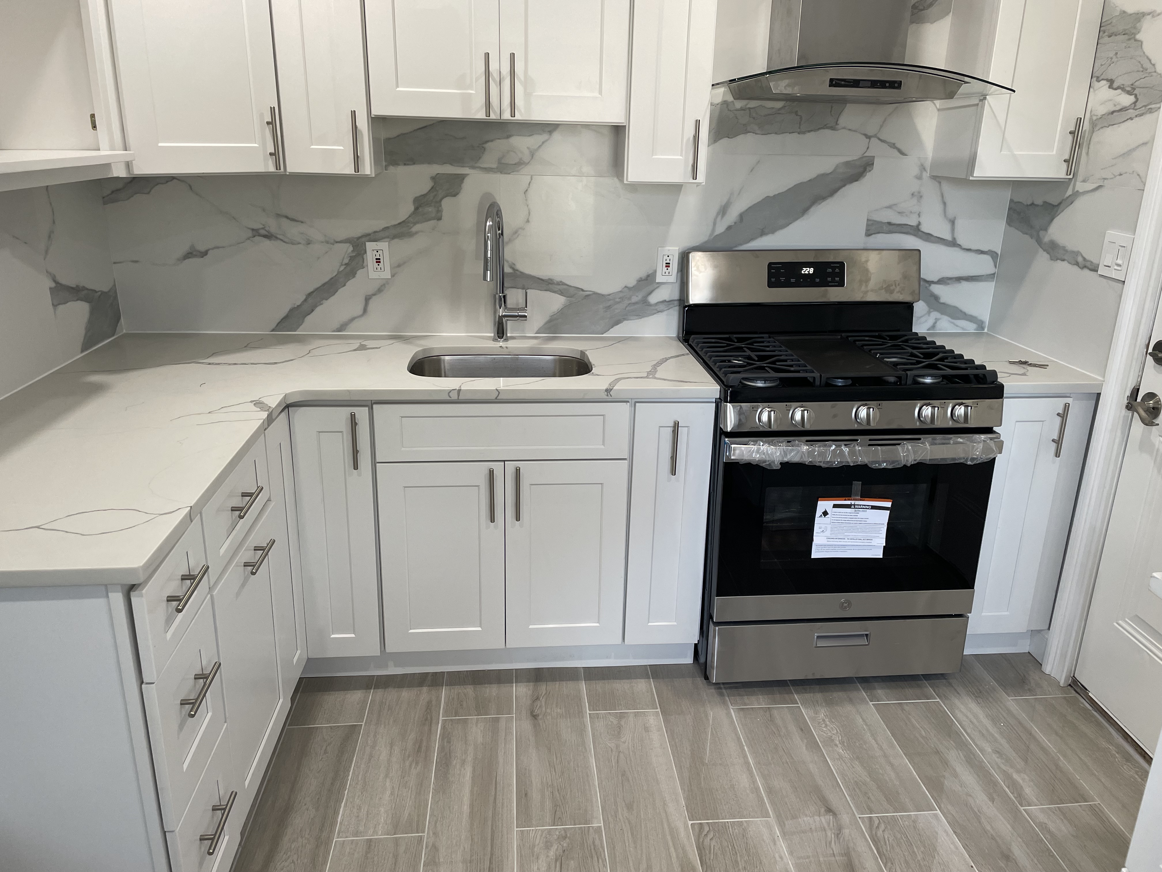 Kitchen remodeling project by Emerald Home Construction in Long Island NY