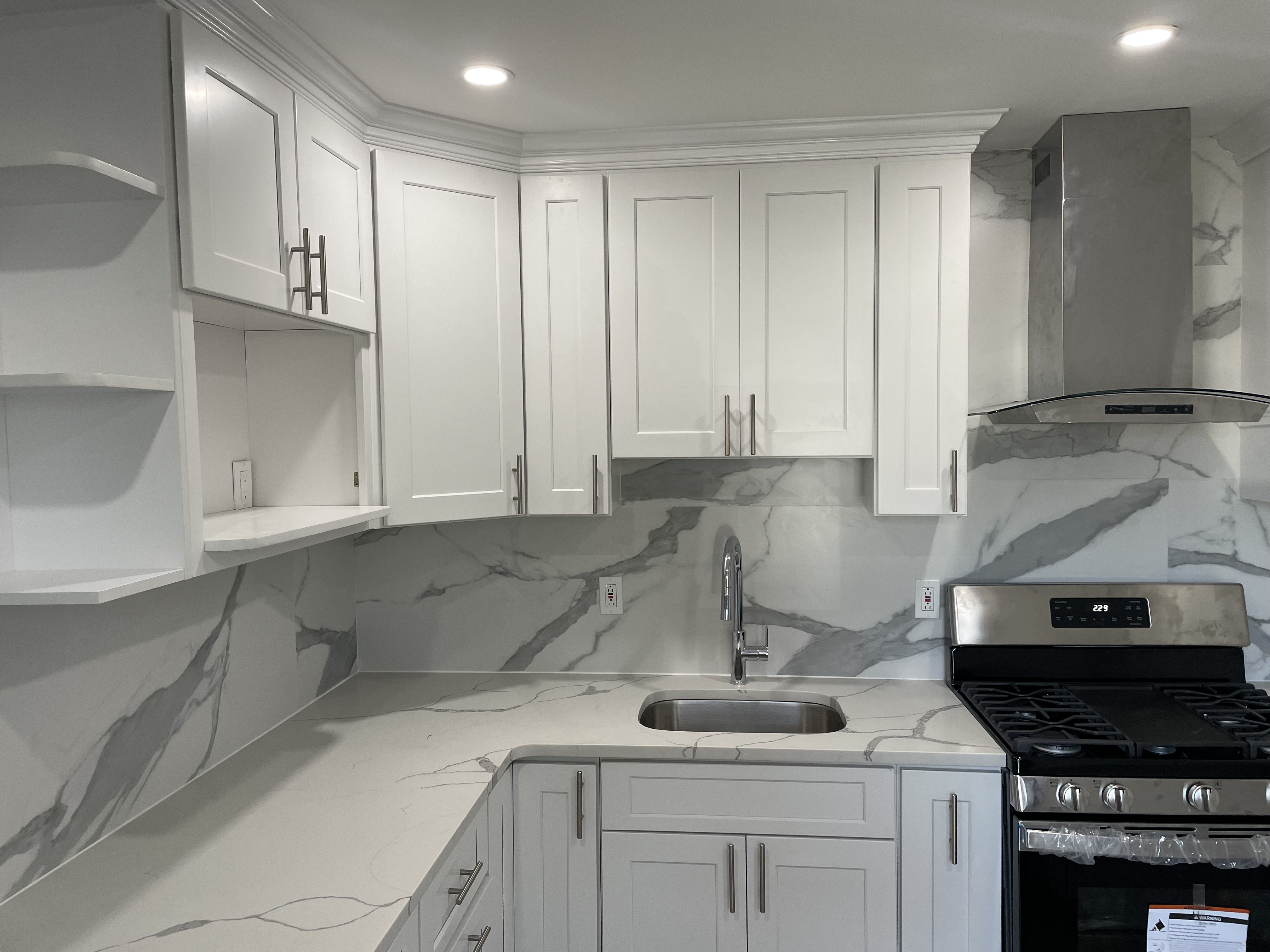 Kitchen remodeling project by Emerald Home Construction in Long Island NY