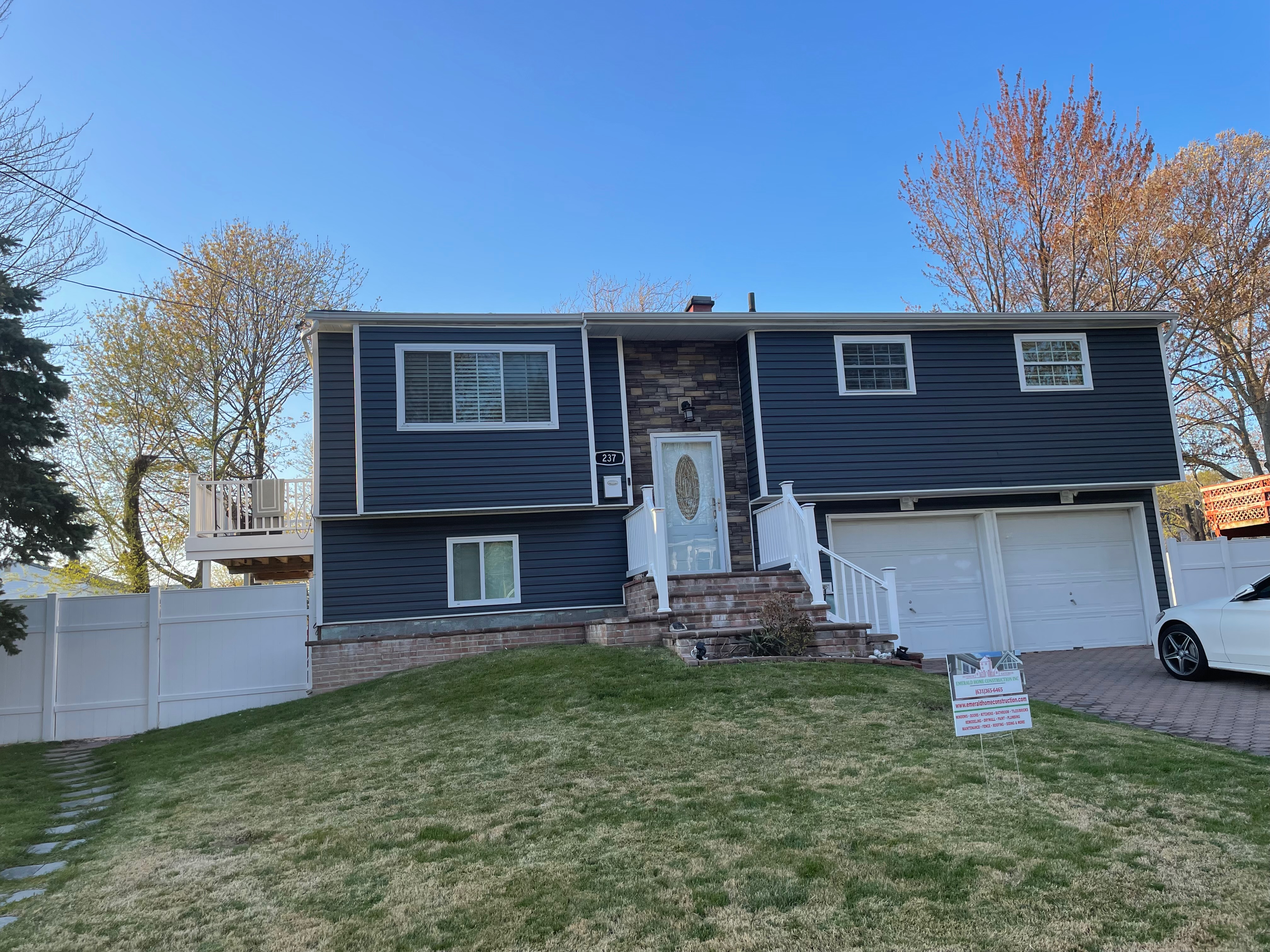 Siding installation by Emerald Home Construction in Long Island NY